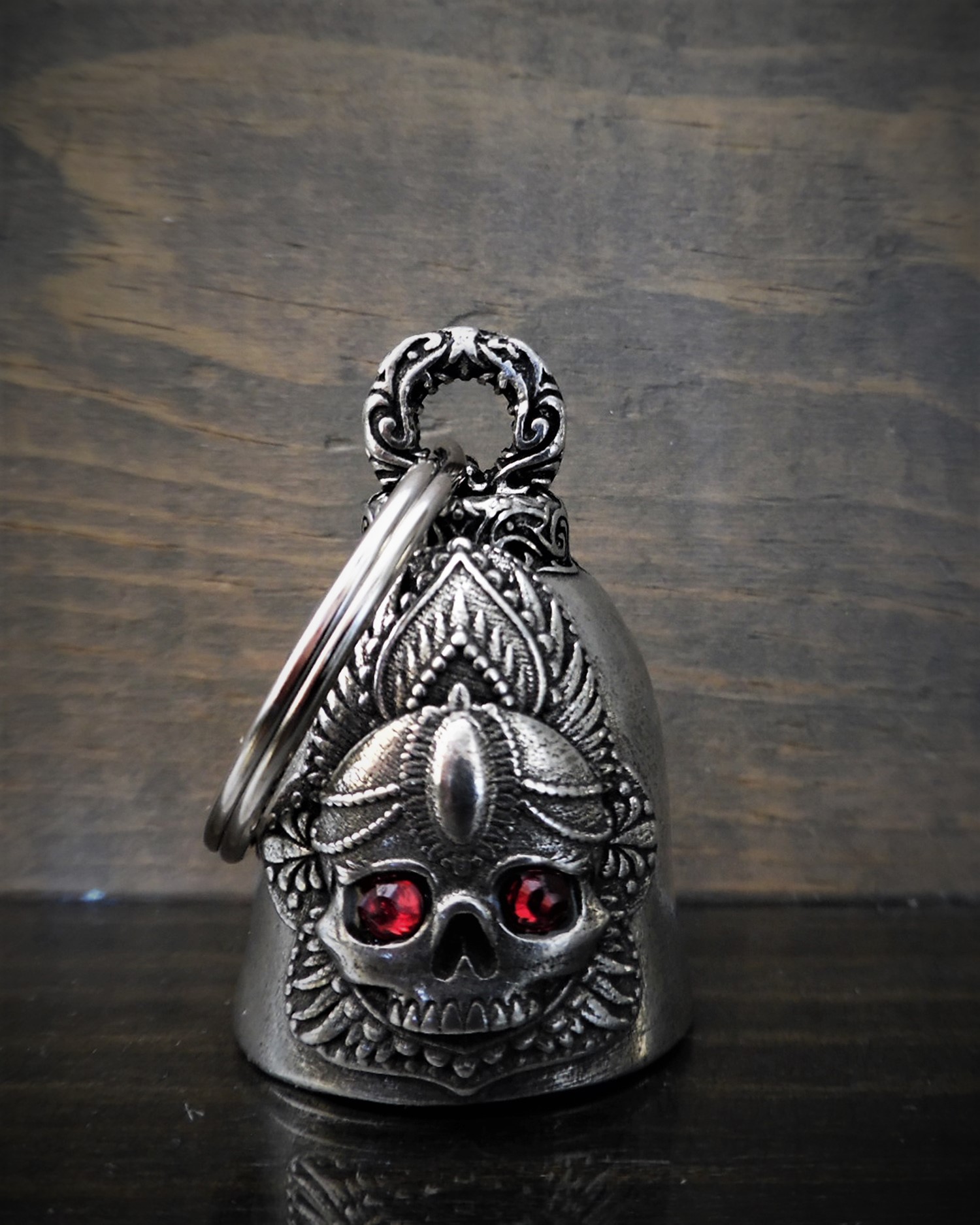 Mandala Skull Rose Rhinestone Bell - Bravo Bells
